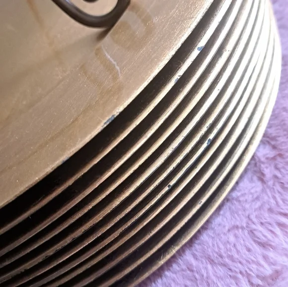 BOWRING tradition gold charger plates lacquered 13" round wedding holiday 12 - Picture 6 of 15